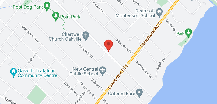 map of 163 Chartwell Road